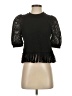 Saylor 100% Cotton Black 3/4 Sleeve Top Size S - photo 1