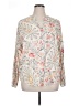 Unbranded Floral Ivory 3/4 Sleeve Blouse Size XL - photo 1