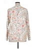 Unbranded Floral Ivory 3/4 Sleeve Blouse Size XL - photo 2