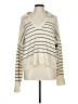 Weekend Stripes Ivory Pullover Sweater Size L - photo 1
