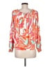Boston Proper Orange Long Sleeve Blouse Size M - photo 2