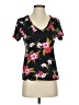 Guess Floral Black Short Sleeve T-Shirt Size XS - photo 1