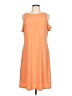 Nine West Solid Orange Casual Dress Size 10 - photo 1