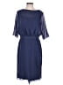 JJ's House 100% Polyester Solid Blue Purple Cocktail Dress Size XL (estimated) - photo 1