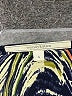Wendy Katlen 100% Silk Print Black Blue Cocktail Dress Size 4 - photo 7