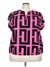 Shein Curve Pink Short Sleeve Blouse Size 20 Plus (4) - photo 1