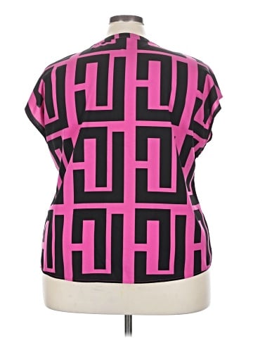 Shein Curve Short Sleeve Blouse (view 2)