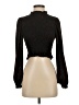 Leith Black Long Sleeve Blouse Size XXS - photo 1