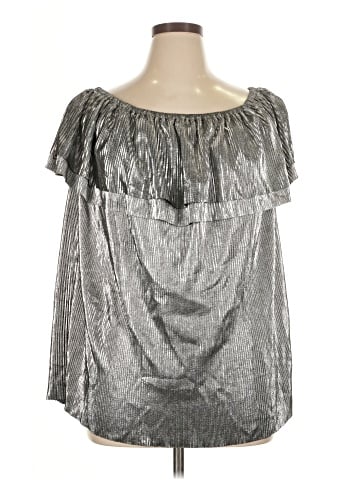 MICHAEL Michael Kors Short Sleeve Blouse (view 1)