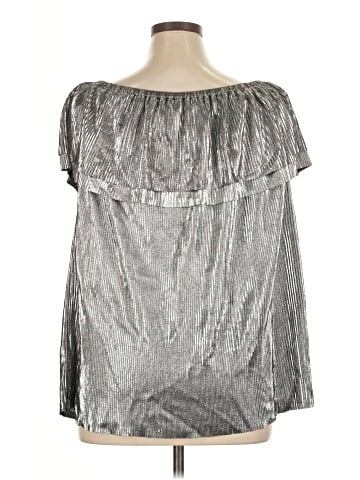 MICHAEL Michael Kors Short Sleeve Blouse (view 2)