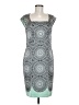 The Limited 100% Polyester Graphic Gray Cocktail Dress Size 8 - photo 1