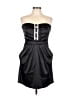 Windsor Color Block Solid Black Cocktail Dress Size 9 - photo 1