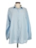 Shein 100% Polyester Blue Long Sleeve Blouse Size 6 - photo 1