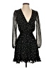 Mi ami 100% Polyester Stars Black Cocktail Dress Size XXS - photo 1