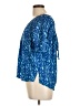 Escapada Blue Short Sleeve Blouse Size L - photo 5