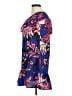 Boohoo 100% Polyester Tropical Blue Casual Dress Size 8 - photo 5