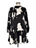 Alexis 100% Polyester Graphic Black Casual Dress Size XXS - photo 1