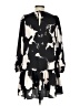 Alexis 100% Polyester Graphic Black Casual Dress Size XXS - photo 2