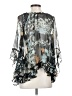 Johnny Was Gray 3/4 Sleeve Blouse Size S - photo 2