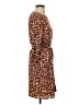 H&M 100% Polyester Animal Print Brown Casual Dress Size 4 - photo 4
