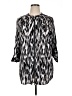 Rock & Republic Silver 3/4 Sleeve Blouse Size XL - photo 1