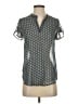 Alice Blue 100% Polyester Gray Short Sleeve Blouse Size XS - photo 1