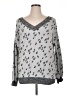 White Birch Print Gray Pullover Sweater Size M - photo 1