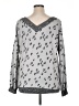 White Birch Print Gray Pullover Sweater Size M - photo 2
