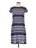 Assorted Brands Chevron-herringbone Blue Casual Dress Size L - photo 1