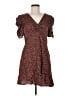 Gap 100% Rayon Floral Brown Casual Dress Size M - photo 1