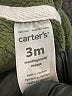 Carter's Green Zip Up Hoodie 0-3 MO / 3 MO - photo 3