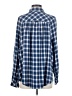BDG Checkered-gingham Blue Long Sleeve Button-Down Shirt Size S - photo 2