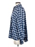 BDG Checkered-gingham Blue Long Sleeve Button-Down Shirt Size S - photo 5