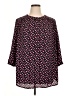 Maison d' Amelie 100% Polyester Hearts Black 3/4 Sleeve Blouse Size 1X - photo 1