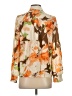 Shein 100% Polyester Floral Orange Long Sleeve Blouse Size 4 - photo 2