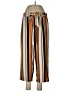SOHO Apparel Ltd Stripes Brown Casual Pants Size M - photo 1