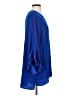 Investments Blue 3/4 Sleeve Blouse Size M - photo 4