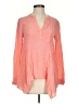 Maeve 100% Rayon Solid Pink Long Sleeve Blouse Size 4 - photo 1