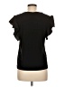 DKNY 100% Polyester Black Short Sleeve Top Size M - photo 2