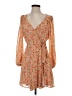 Lush 100% Polyester Paisley Orange Casual Dress Size S - photo 1