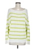 Amour Vert Stripes White Pullover Sweater Size M - photo 1