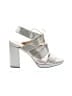 Nina Metallic Silver Gold Heels Size 8 1/2 - photo 1