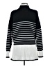 Blu Pepper Stripes Black Turtleneck Sweater Size M - photo 2