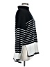 Blu Pepper Stripes Black Turtleneck Sweater Size M - photo 4