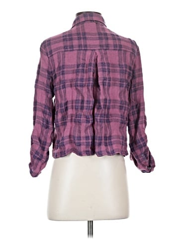 Self Contrast 3/4 Sleeve Blouse (view 2)