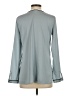 Ann Taylor 100% Polyester Gray Long Sleeve Blouse Size XS - photo 2