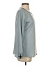 Ann Taylor 100% Polyester Gray Long Sleeve Blouse Size XS - photo 4