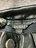 Guess 100% Polyurethane Metallic Black Casual Pants Size 8 - photo 3