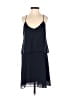 Mango 100% Polyester Solid Blue Cocktail Dress Size 2 - photo 1