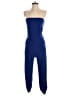 Aqua Color Block Blue Jumpsuit Size S - photo 1